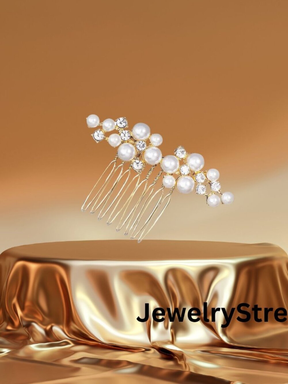 pearl floral hair pin hair piece